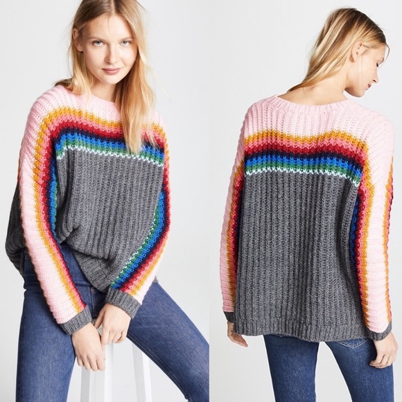 XiRENA Sweaters - XiRENA Apres Ski Alpaca Rainbow Sleeve Sweater